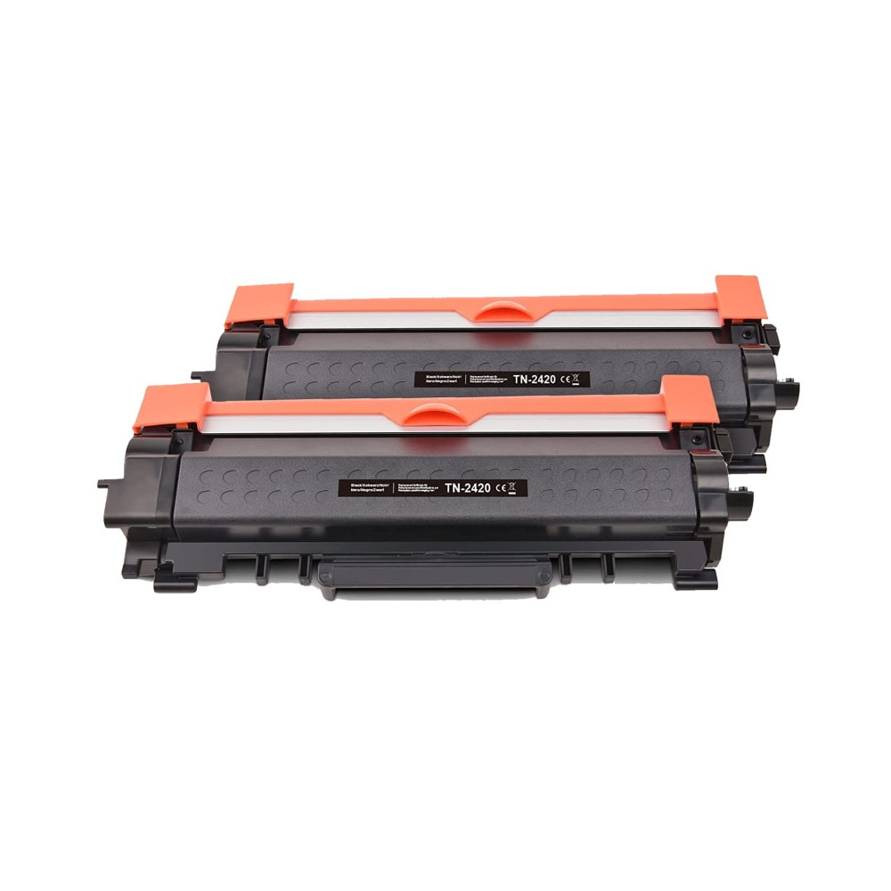 Kit 2 Toner Brother TN-2420 Black Regenerated 3000 pages