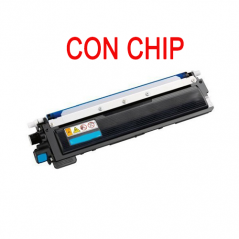 CON CHIP Toner per Brother TN-247 HL-L3210 L3230 L3270 ciano 2300pag.