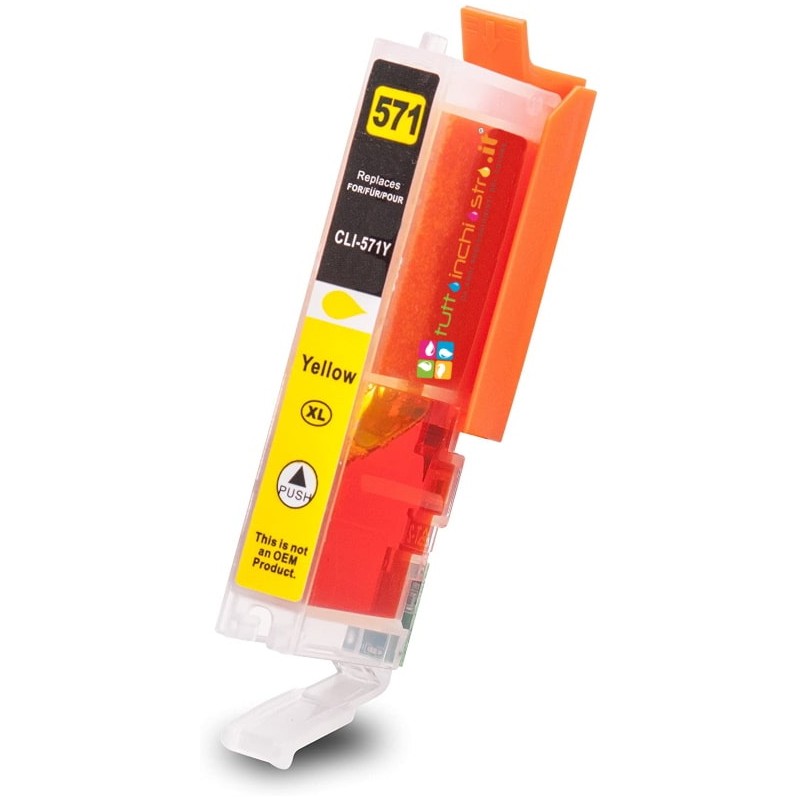 Canon CLI-571XL Compatible Cartridge Yellow-MG5750-Tuttoink S.r.l.