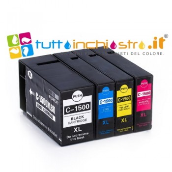 Kit 5 cartridges Canon PGI-1500XL Compatible