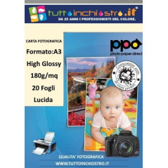 Glossy Photo Paper A3 180gr 20 sheets
