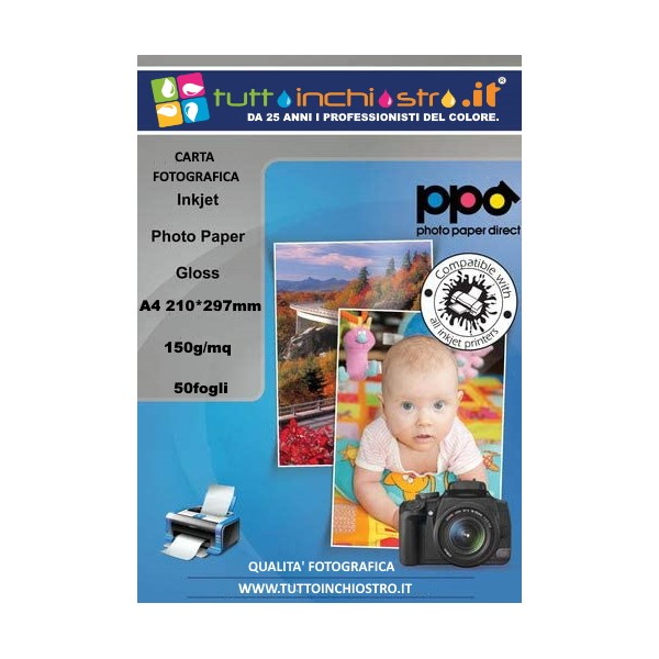 Glossy Photo Paper A4 150GR 50 Sheets