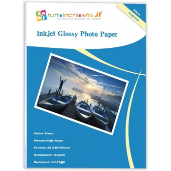 Glossy Photo Paper A4 160GR 20 Sheets